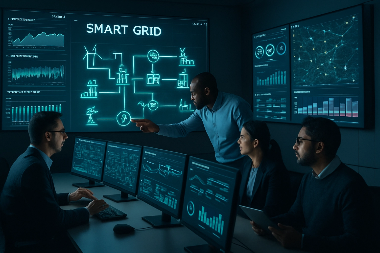 Real-time smart grid monitoring